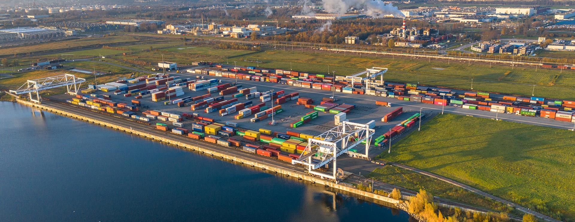 Terminal multimodal du port du Havre