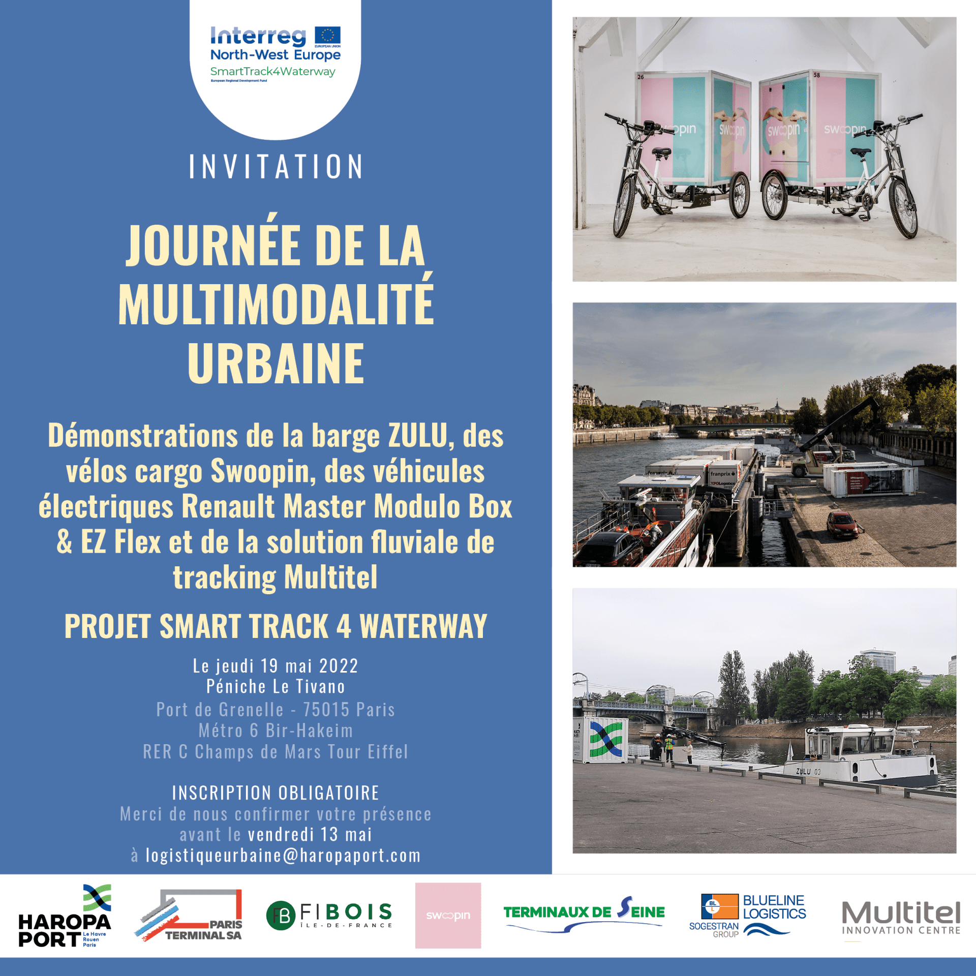 Invitation à la journée de la mobilité urbaine du 19 mai 2022 - Agrandir l'image, fenêtre modale