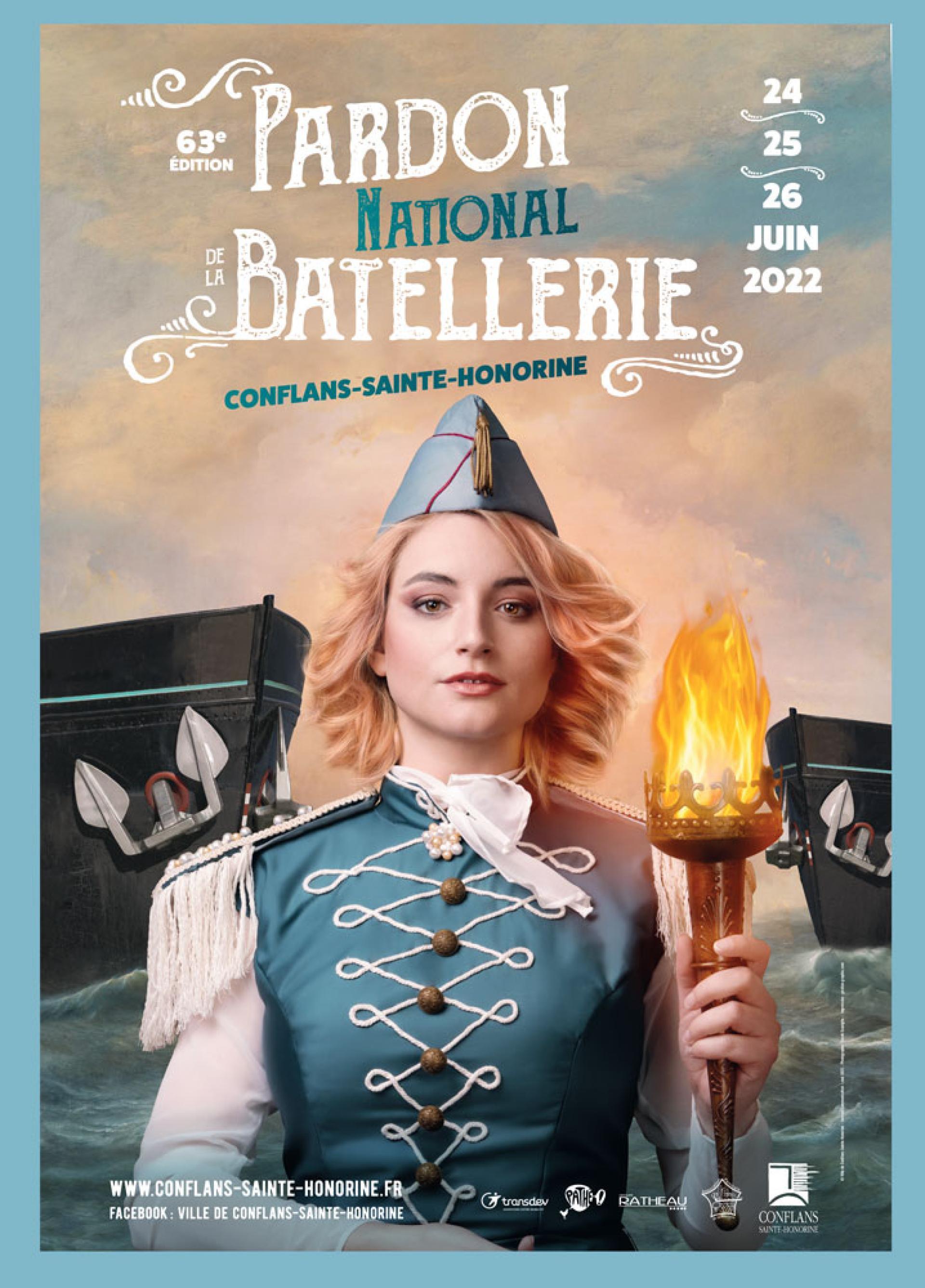 Affiche du 63ème Pardon de la Batellerie - Agrandir l'image, fenêtre modale