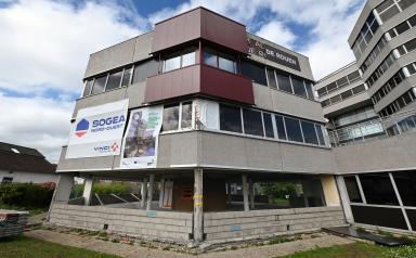 Bâtiment de la direction territoriale de Rouen en cours de rénovation-HAROPA PORT-France Relance - Agrandir l'image, fenêtre modale