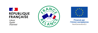 Logos République Française, France Relance et Union Européenne - Enlarge image, modal window