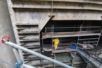 Port P3 de l'écluse François 1er vue de l'intérieur - Agrandir l'image 4 sur 8, fenêtre modale