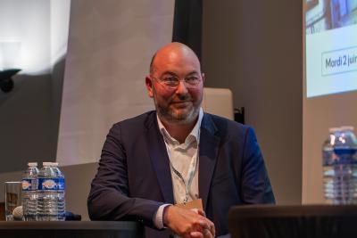 Thomas Courtier, directeur de l'UPR (Union Portuaire Rouennaise), au micro lors du BE de Rouen du 2 juin 2026 - Agrandir l'image 4 sur 4, fenêtre modale