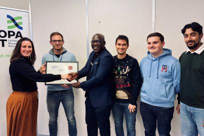 Les équipes du port reçoivent la certification Ordi 3.0 de l'asso Certificat Web - Agrandir l'image, fenêtre modale