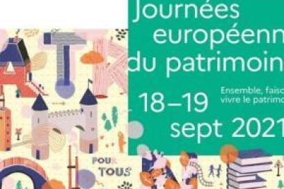Affiche des Journées du Patrimoine 2021 - Agrandir l'image, fenêtre modale
