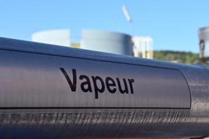 Réseau vapeur de l'usine SEMEDI au Havre - Agrandir l'image, fenêtre modale