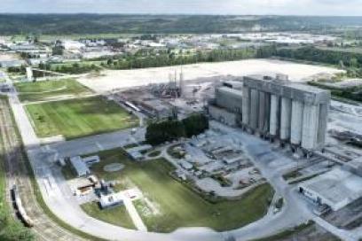 Vue aérienne du site du Grand Canal, Le Havre - Agrandir l'image, fenêtre modale