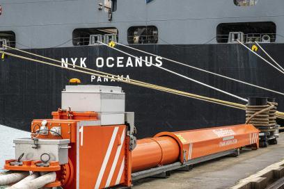 Mécanisme Shore Tension pour l'arrimage des navires à quai - Agrandir l'image, fenêtre modale
