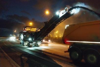Travaux de réfection de la route de l’estuaire à Port 2000 - Agrandir l'image, fenêtre modale