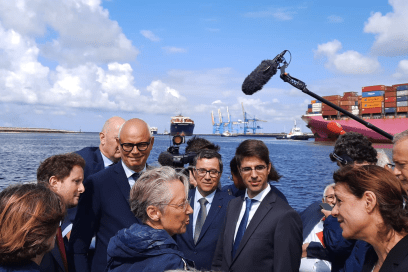 Visite minestérielle - port 2000 - Enlarge image, modal window