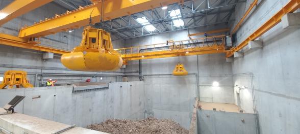 Chaudière biomasse - Biosynergy 76 - située sur la zone industrialo-portuaire (ZIP) - Agrandir l'image, fenêtre modale