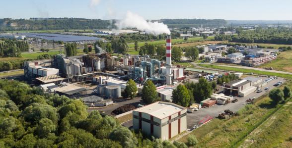 Vue aérienne du site industriel SEMEDI au Havre - Agrandir l'image, fenêtre modale