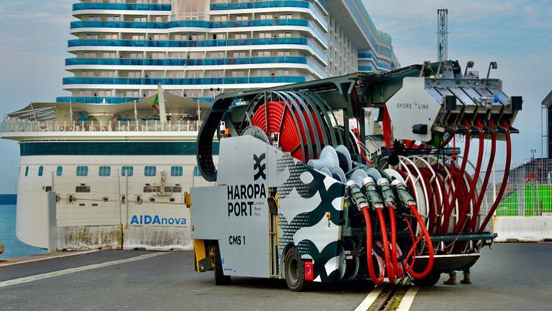Nouveau véhicule CMS sur le terminal croisière du port du Havre